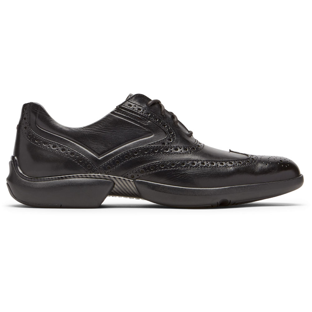 Rockport Singapore Mens Lace Up - Total Motion Advance Wingtip Black - IG3945280